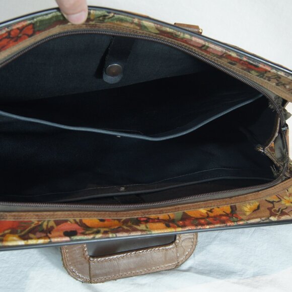 Vintage Ogilvy’s Montreal Floral Tapestry Laptop Bag / Briefcase – Made in U.K. - Picture 11 of 12